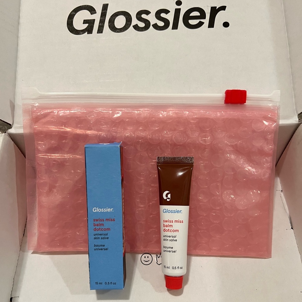 Glossier SWISS MISS Balm Dotcom SUPER RARE/SOLD OUT/LIMITED EDITION!Collectible
